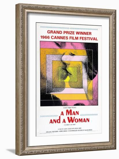 A Man and a Woman, (AKA Un Homme Et Une Femme), 1966-null-Framed Premium Giclee Print