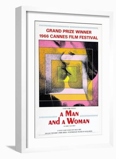 A Man and a Woman, (AKA Un Homme Et Une Femme), 1966-null-Framed Premium Giclee Print