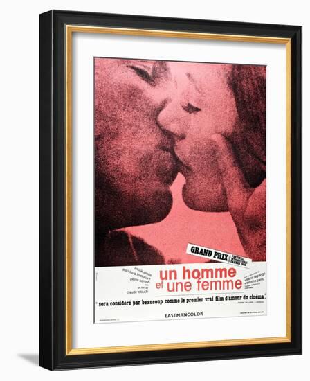 A Man and a Woman (aka Un Homme et une Femme)-null-Framed Art Print