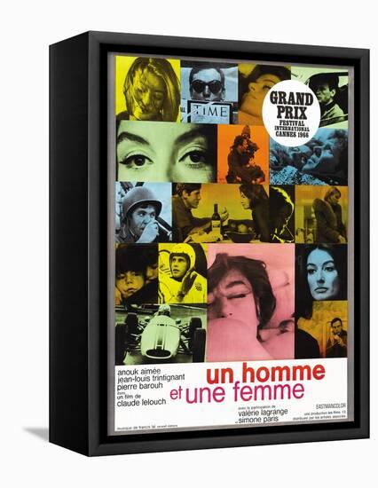 A Man and a Woman (aka Un Homme et une Femme)-null-Framed Stretched Canvas