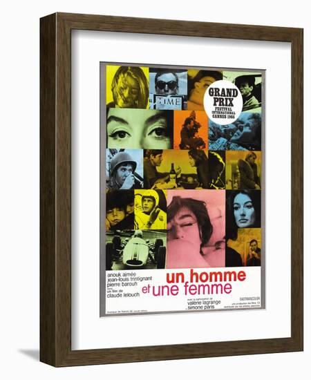 A Man and a Woman (aka Un Homme et une Femme)-null-Framed Premium Giclee Print