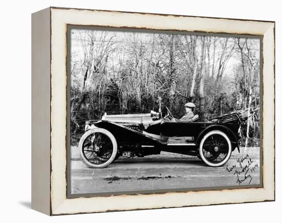 A Man at the Wheel of a Hispano-Suiza Alfonso XIII, 1914-null-Framed Premier Image Canvas