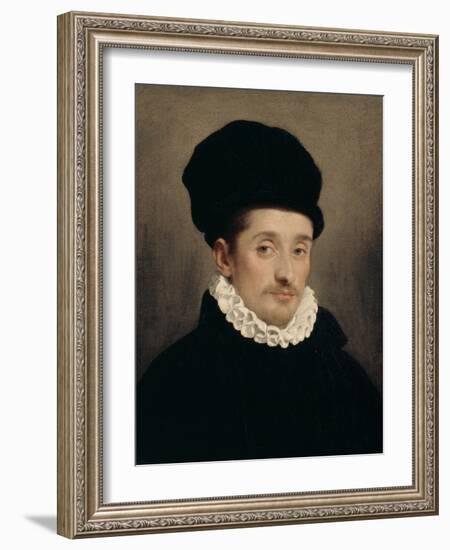 A Man, between 1520 and 1578 (Oil on Canvas)-Giovanni Battista Moroni-Framed Giclee Print