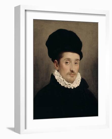 A Man, between 1520 and 1578 (Oil on Canvas)-Giovanni Battista Moroni-Framed Giclee Print