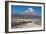 A Man Cycles in the Shadow of Sajama Volcano in Sajama National Park-Alex Saberi-Framed Photographic Print