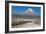 A Man Cycles in the Shadow of Sajama Volcano in Sajama National Park-Alex Saberi-Framed Photographic Print