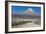 A Man Cycles in the Shadow of Sajama Volcano in Sajama National Park-Alex Saberi-Framed Photographic Print