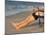 A Man Fishes from His Deck Chair in Platypus Bay on Fraser Island's West Coast, Australia-Andrew Watson-Mounted Photographic Print