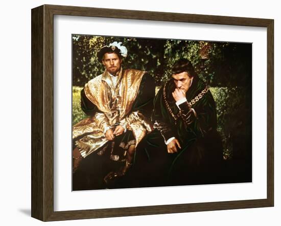 A Man For All Seasons, Robert Shaw, Paul Scofield, 1966-null-Framed Photo