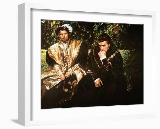 A Man For All Seasons, Robert Shaw, Paul Scofield, 1966-null-Framed Photo