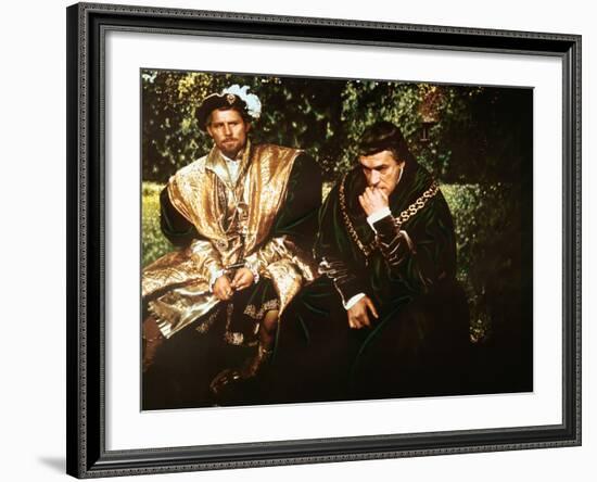 A Man For All Seasons, Robert Shaw, Paul Scofield, 1966-null-Framed Photo