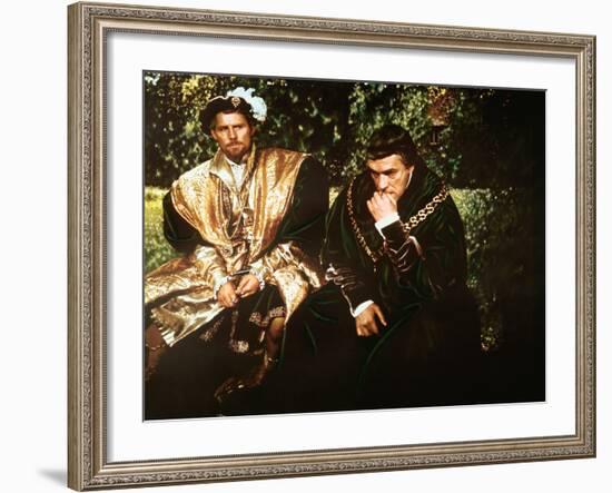 A Man For All Seasons, Robert Shaw, Paul Scofield, 1966-null-Framed Photo