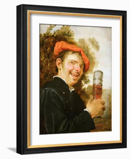 A Man in a Landscape, Raising a Beer Glass-Petrus Staverenus-Framed Giclee Print