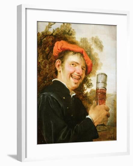 A Man in a Landscape, Raising a Beer Glass-Petrus Staverenus-Framed Giclee Print