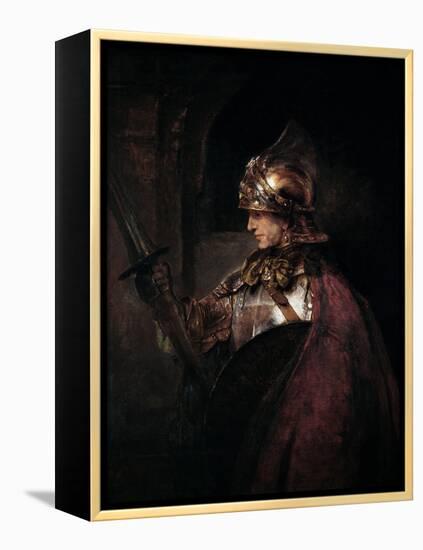 A Man in Armour, 1655-Rembrandt van Rijn-Framed Premier Image Canvas