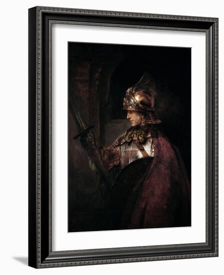 A Man in Armour, 1655-Rembrandt van Rijn-Framed Giclee Print