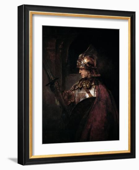 A Man in Armour, 1655-Rembrandt van Rijn-Framed Giclee Print