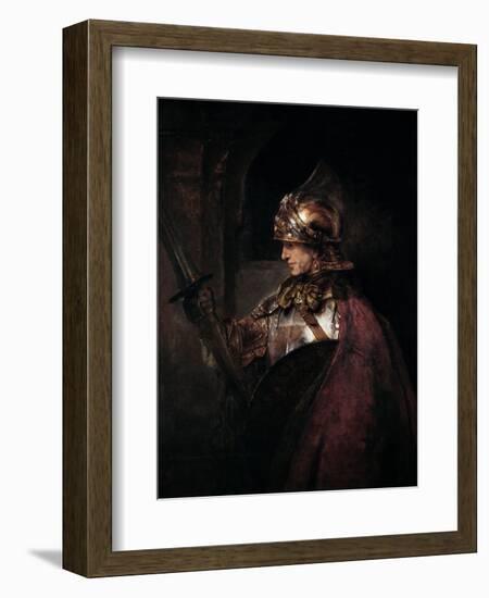 A Man in Armour, 1655-Rembrandt van Rijn-Framed Giclee Print