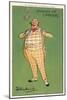 A Man of Cheques: a Fat Wealthy Man Wearing a Checked Suit (Chromolitho)-Dudley Hardy-Mounted Giclee Print