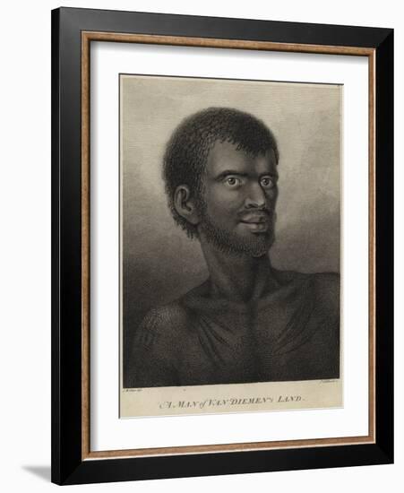 A Man of Van Diemen's Land-John Webber-Framed Giclee Print