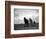 A Man on a Farm Harvesting in a Field with His Two Horses-null-Framed Photographic Print