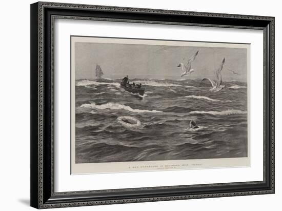 A Man Overboard in Southern Seas, Saved!-Joseph Nash-Framed Giclee Print