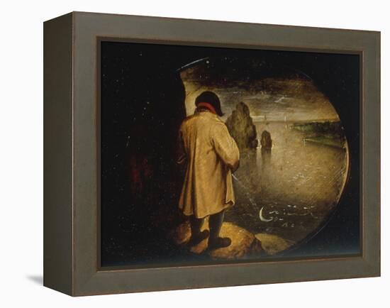 A Man Pissing on the Moon-Pieter Breugel the Elder-Framed Premier Image Canvas