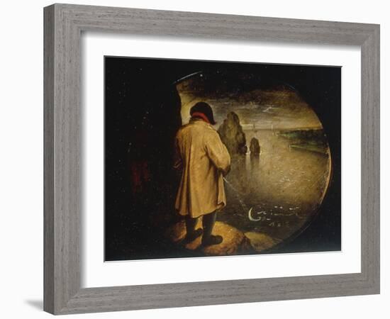 A Man Pissing on the Moon-Pieter Breugel the Elder-Framed Giclee Print