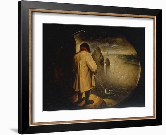 A Man Pissing on the Moon-Pieter Breugel the Elder-Framed Giclee Print