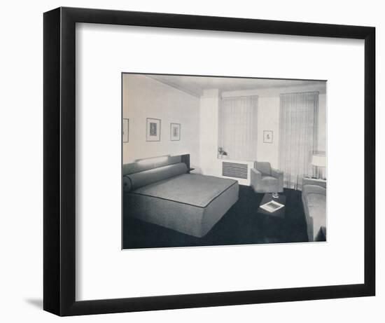 'A man's bedroom designed by Robert Heller Inc., New York', 1936-Unknown-Framed Photographic Print