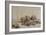 A Man Sculling a Boat on the Bullewijk, with a View Toward Ouderkerk, C.1650-Rembrandt van Rijn-Framed Giclee Print