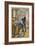 A Man Searching for a Bottle of Vintage Brandy-null-Framed Giclee Print