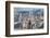 A Man Stands on the Edge of the Fish River Canyon, Namibia, Africa-Alex Treadway-Framed Photographic Print