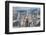 A Man Stands on the Edge of the Fish River Canyon, Namibia, Africa-Alex Treadway-Framed Photographic Print