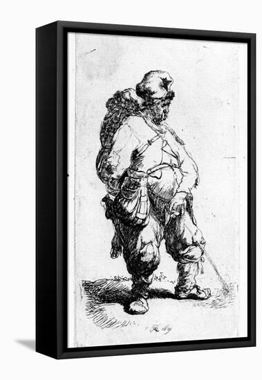 A Man Urinating, 1631 (Eching)-Rembrandt van Rijn-Framed Premier Image Canvas