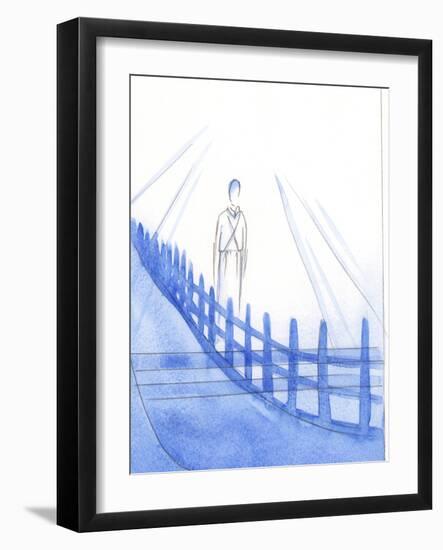 A Man Who Has Committed Himself to Christ in an Exclusive and Total Act of Dedication Gives Christ-Elizabeth Wang-Framed Giclee Print