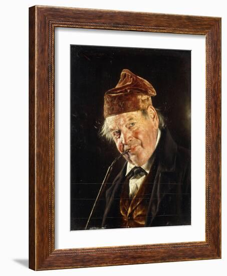 A Man with a Pipe-Carl Kronberger-Framed Giclee Print