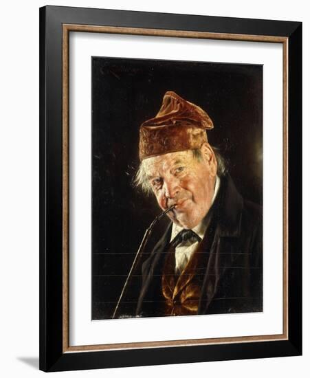 A Man with a Pipe-Carl Kronberger-Framed Giclee Print