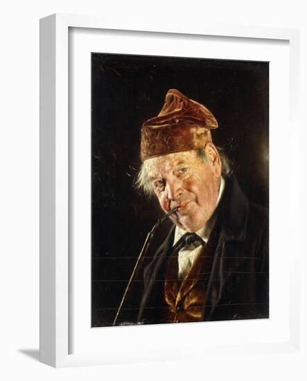 A Man with a Pipe-Carl Kronberger-Framed Giclee Print