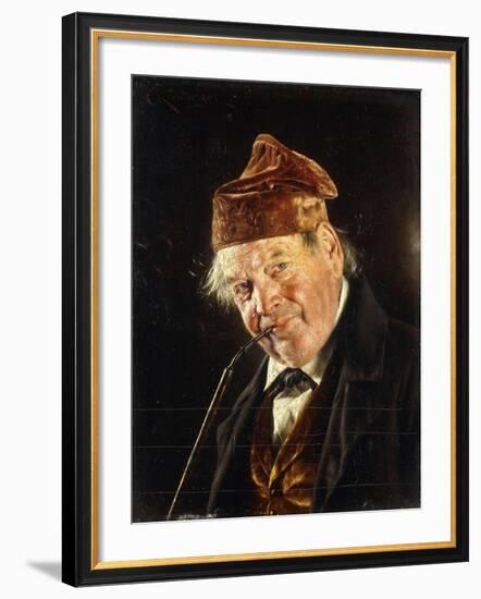 A Man with a Pipe-Carl Kronberger-Framed Giclee Print