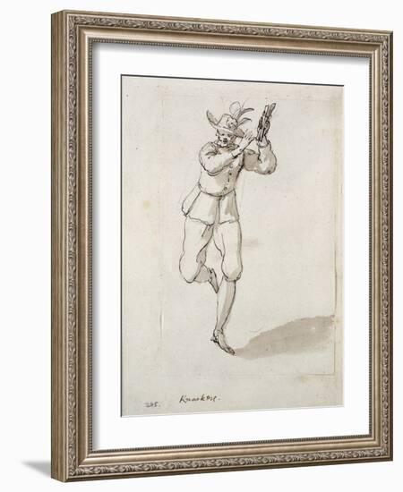 A Man with Knackers and Bells-Inigo Jones-Framed Giclee Print