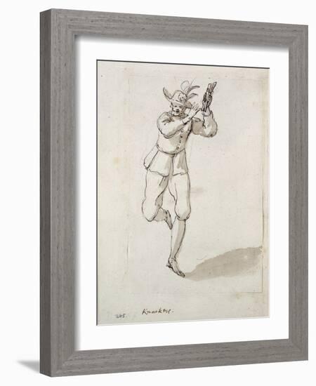 A Man with Knackers and Bells-Inigo Jones-Framed Giclee Print