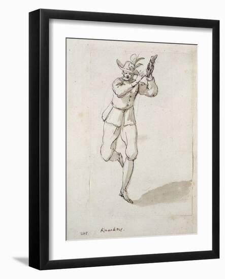 A Man with Knackers and Bells-Inigo Jones-Framed Giclee Print