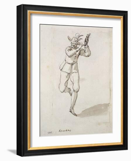 A Man with Knackers and Bells-Inigo Jones-Framed Giclee Print