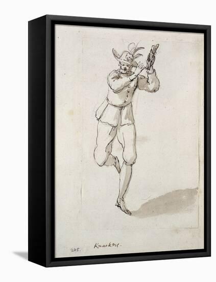 A Man with Knackers and Bells-Inigo Jones-Framed Premier Image Canvas