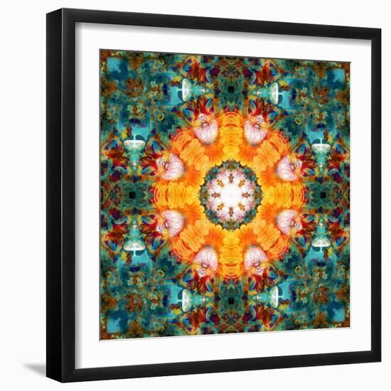 A Mandala from Flower Photographs-Alaya Gadeh-Framed Photographic Print