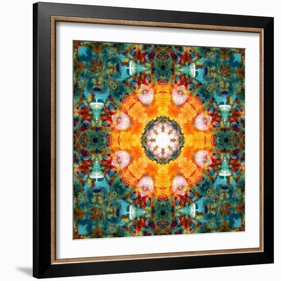 A Mandala from Flower Photographs-Alaya Gadeh-Framed Photographic Print