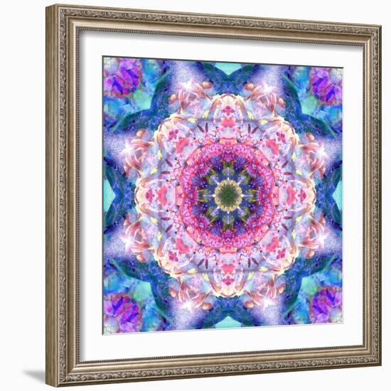 A Mandala from Flowers-Alaya Gadeh-Framed Photographic Print