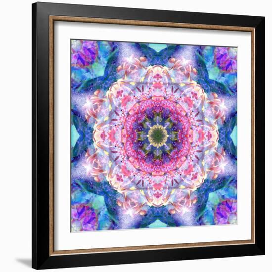 A Mandala from Flowers-Alaya Gadeh-Framed Photographic Print