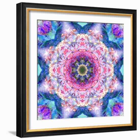 A Mandala from Flowers-Alaya Gadeh-Framed Photographic Print